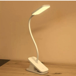 Led USB White Clip Lamp (Chargeable) - Electrica Center