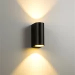 Modern Double-Sided Cylindrical LED Outdoor Wall Lamp